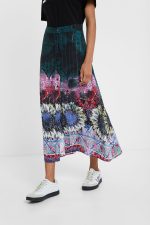 Fustă damă Desigual midi multicolor – mărime 38 - imagine 2