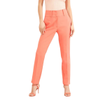 Pantaloni damă Guess Marciano eleganți coral