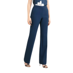 Pantaloni damă Guess Marciano eleganți –culoare Secret Blue, mărime 36 - imagine 6