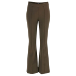 Pantaloni damă Guess Marciano evazați – culoare olive, mărime 40