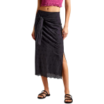 Fustă damă Pepe Jeans midi neagră – bumbac