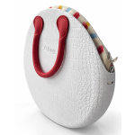 O bag – Geantă damă albă cu textură tip crocodil - imagine 3